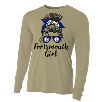 Portsmouth Virginia Women Girl Cooling Performance Long Sleeve Crew