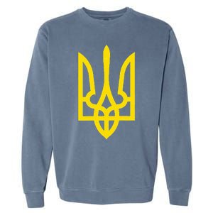 President Volodymyr Zelensky Ukraine Tryzub Trident Pride Garment-Dyed Sweatshirt