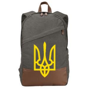 President Volodymyr Zelensky Ukraine Tryzub Trident Pride Cotton Canvas Backpack