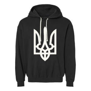 President Volodymyr Zelensky Ukrainian Trident Zelenskyy Garment-Dyed Fleece Hoodie