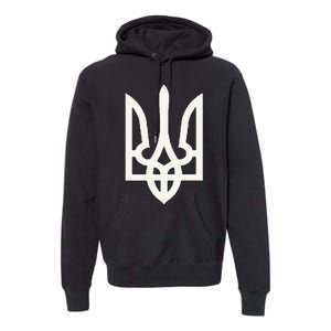 President Volodymyr Zelensky Ukrainian Trident Zelenskyy Premium Hoodie