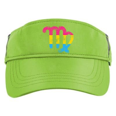 Pansexual Virgo Zodiac Sign Vintage Pansexual Pride Flag Meaningful Gift Adult Drive Performance Visor