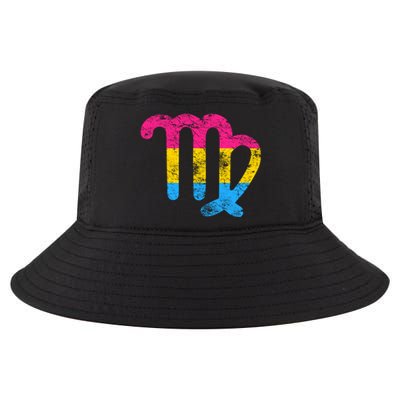 Pansexual Virgo Zodiac Sign Vintage Pansexual Pride Flag Meaningful Gift Cool Comfort Performance Bucket Hat