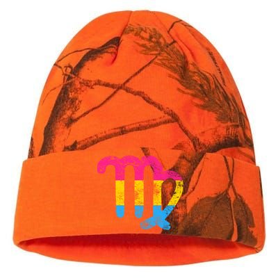 Pansexual Virgo Zodiac Sign Vintage Pansexual Pride Flag Meaningful Gift Kati Licensed 12" Camo Beanie