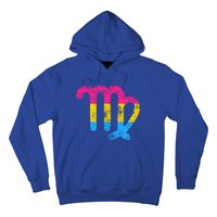 Pansexual Virgo Zodiac Sign Vintage Pansexual Pride Flag Meaningful Gift Hoodie