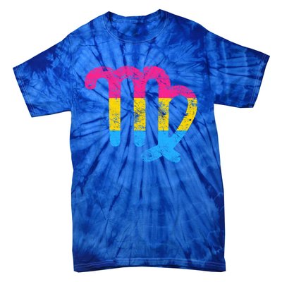 Pansexual Virgo Zodiac Sign Vintage Pansexual Pride Flag Meaningful Gift Tie-Dye T-Shirt