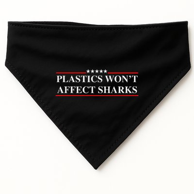Plastics Won’T Affect Sharks Trump Marine Concerns Funny USA-Made Doggie Bandana