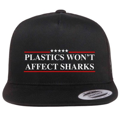 Plastics Won’T Affect Sharks Trump Marine Concerns Funny Flatbill Hat