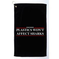 Plastics Won’T Affect Sharks Trump Marine Concerns Funny Golf Towel