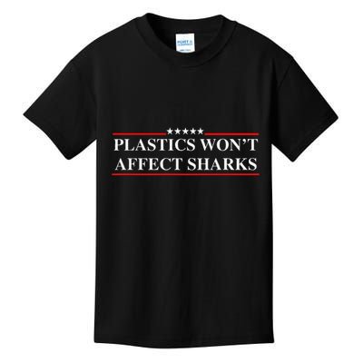 Plastics Won’T Affect Sharks Trump Marine Concerns Funny Kids T-Shirt