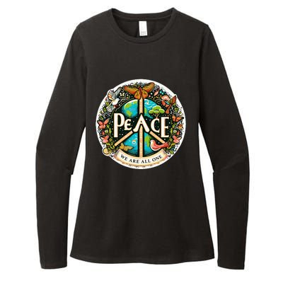 Peace We Are All One Womens CVC Long Sleeve Shirt