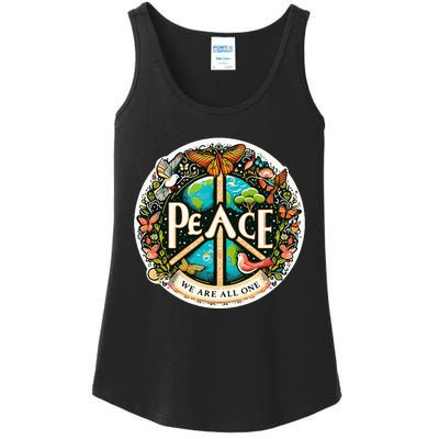 Peace We Are All One Ladies Essential Tank