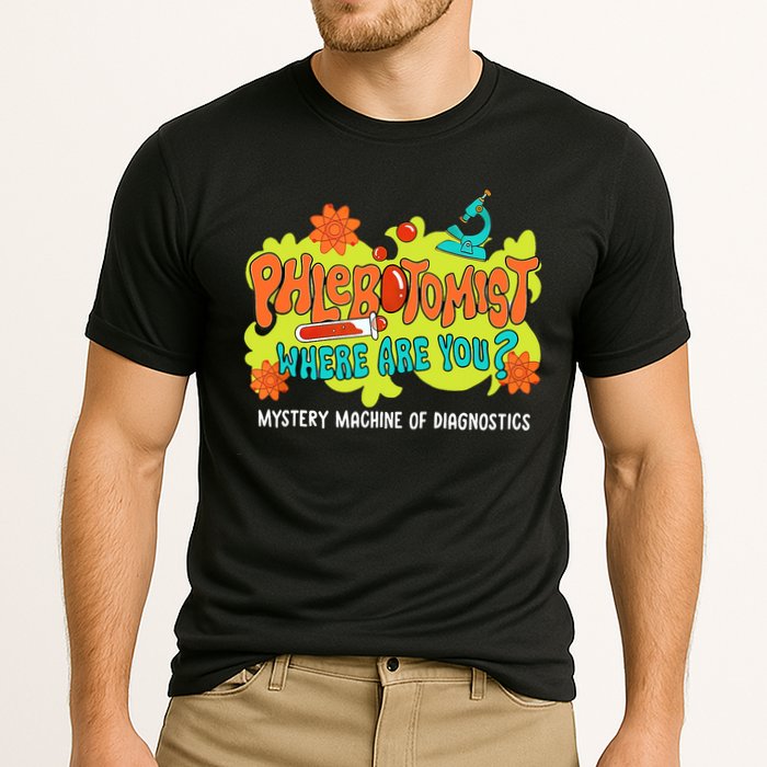 Phlebotomist Where Are You Mystery Machine Lab Week 2025  Cooling Performance Crew T-Shirt
