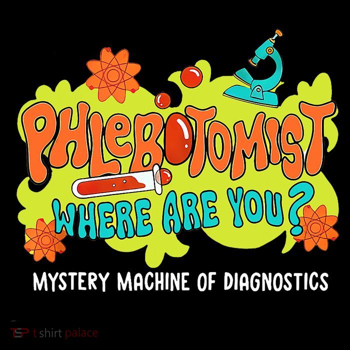 Phlebotomist Where Are You Mystery Machine Lab Week 2025  Button