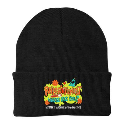Phlebotomist Where Are You Mystery Machine Lab Week 2025  Knit Cap Winter Beanie