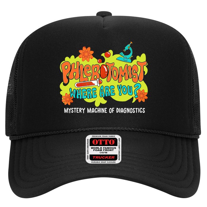 Phlebotomist Where Are You Mystery Machine Lab Week 2025  Trucker Hat