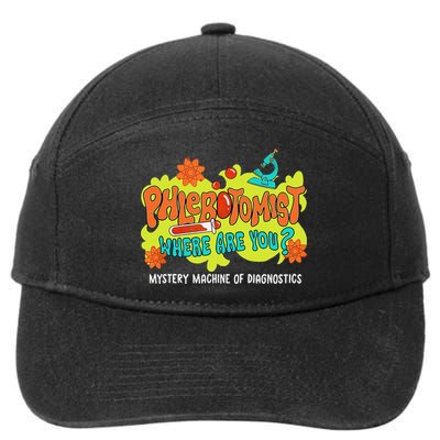 Phlebotomist Where Are You Mystery Machine Lab Week 2025 7-Panel Snapback Hat