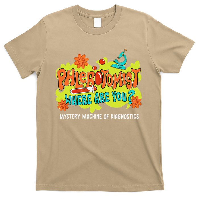 Phlebotomist Where Are You Mystery Machine Lab Week 2025 T-Shirt