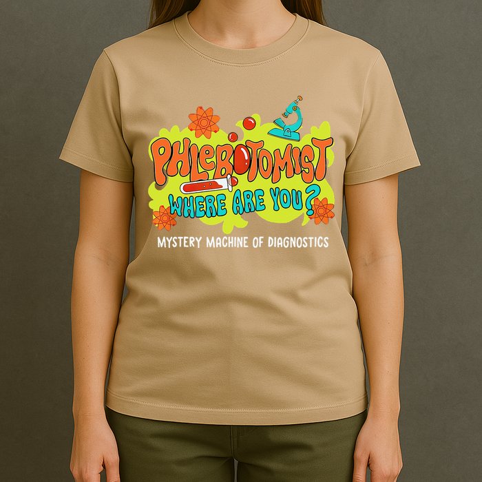 Phlebotomist Where Are You Mystery Machine Lab Week 2025 T-Shirt