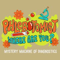Phlebotomist Where Are You Mystery Machine Lab Week 2025 T-Shirt