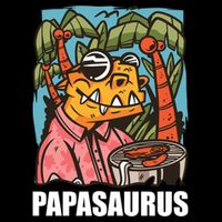 Papasaurus With A Dinosaur For Father's Day Cute Gift Cooling Performance Crew T-Shirt