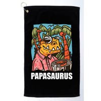 Papasaurus With A Dinosaur For Father's Day Cute Gift Golf Towel