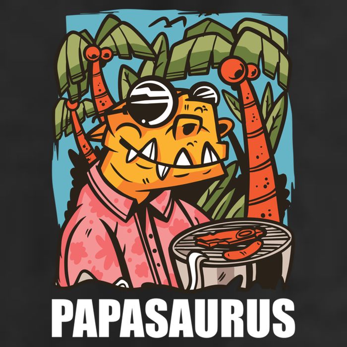 Papasaurus With A Dinosaur For Father's Day Cute Gift Golf Towel