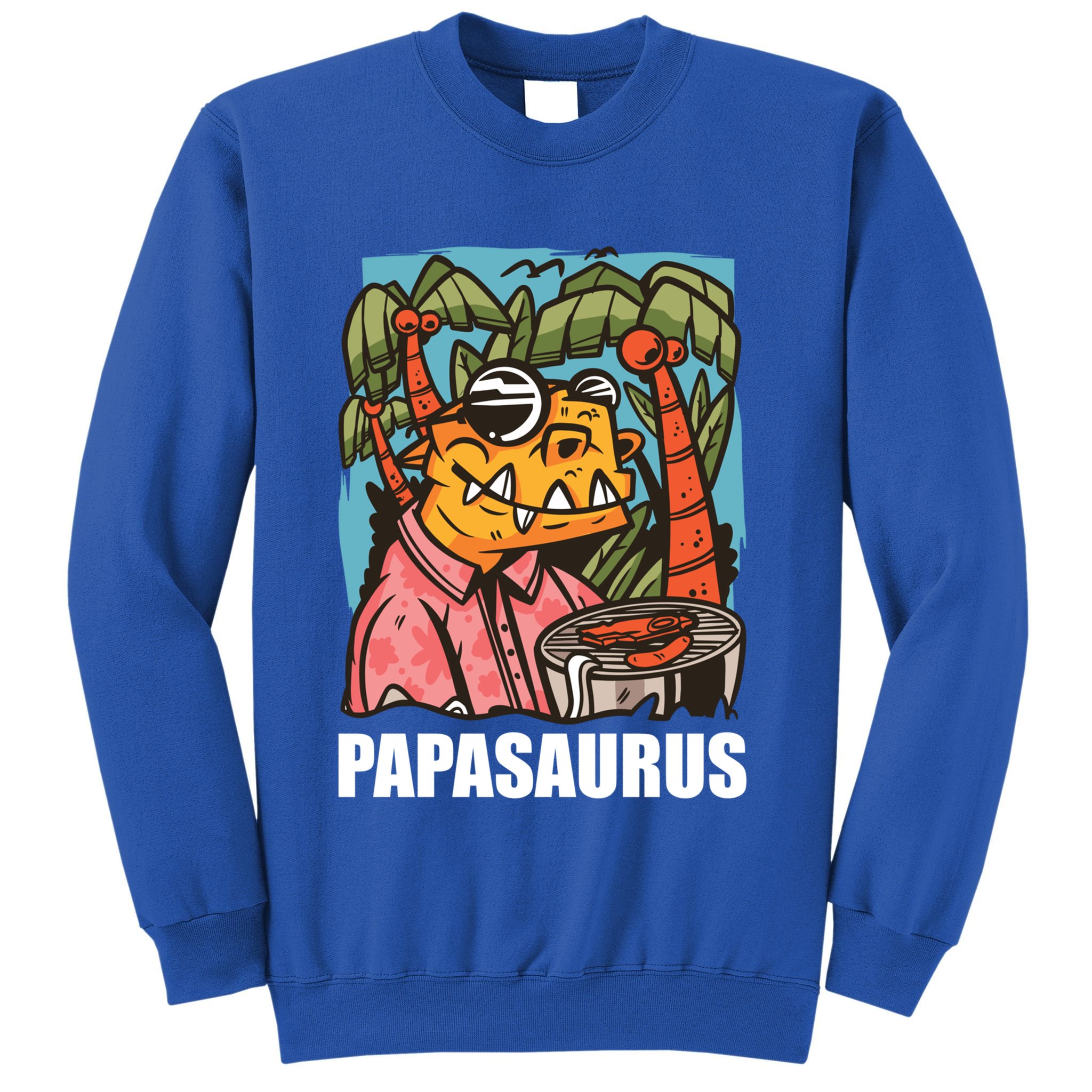Papasaurus With A Dinosaur For Father's Day Cute Gift Sweatshirt