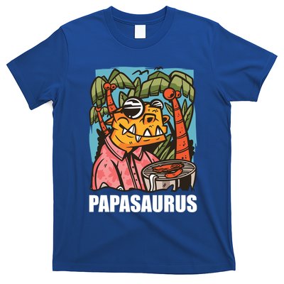 Papasaurus With A Dinosaur For Father's Day Cute Gift T-Shirt