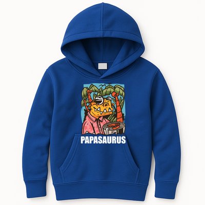 Papasaurus With A Dinosaur For Father's Day Cute Gift Kids Hoodie