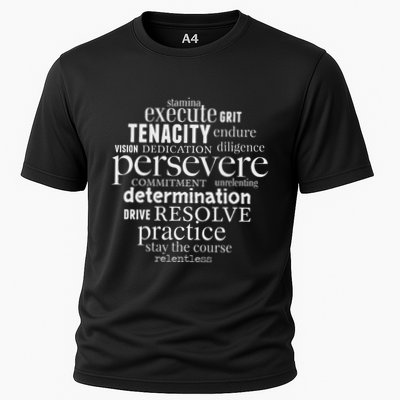 Persevere Word Art Strong Achievers Inspirational Performance Shirt