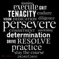 Persevere Word Art Strong Achievers Inspirational 16 in Basic Backpack