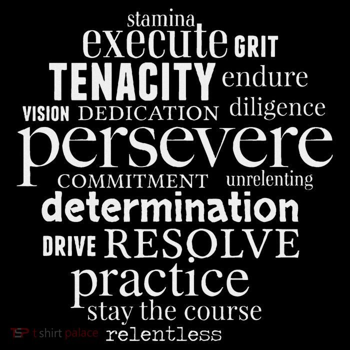 Persevere Word Art Strong Achievers Inspirational 16 in Basic Backpack