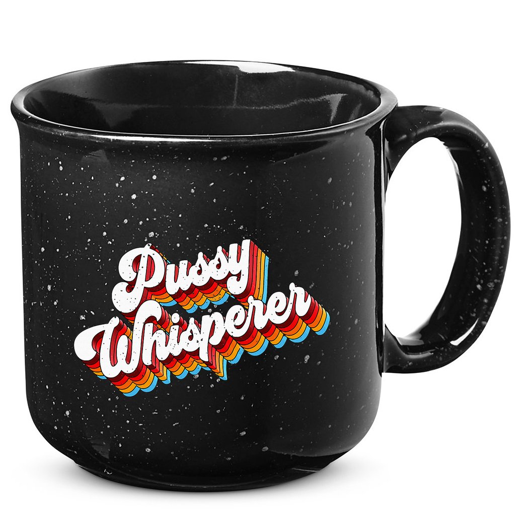 Pussy Whisperer Adult Jokes Retro 15oz Campfire Ceramic Mug