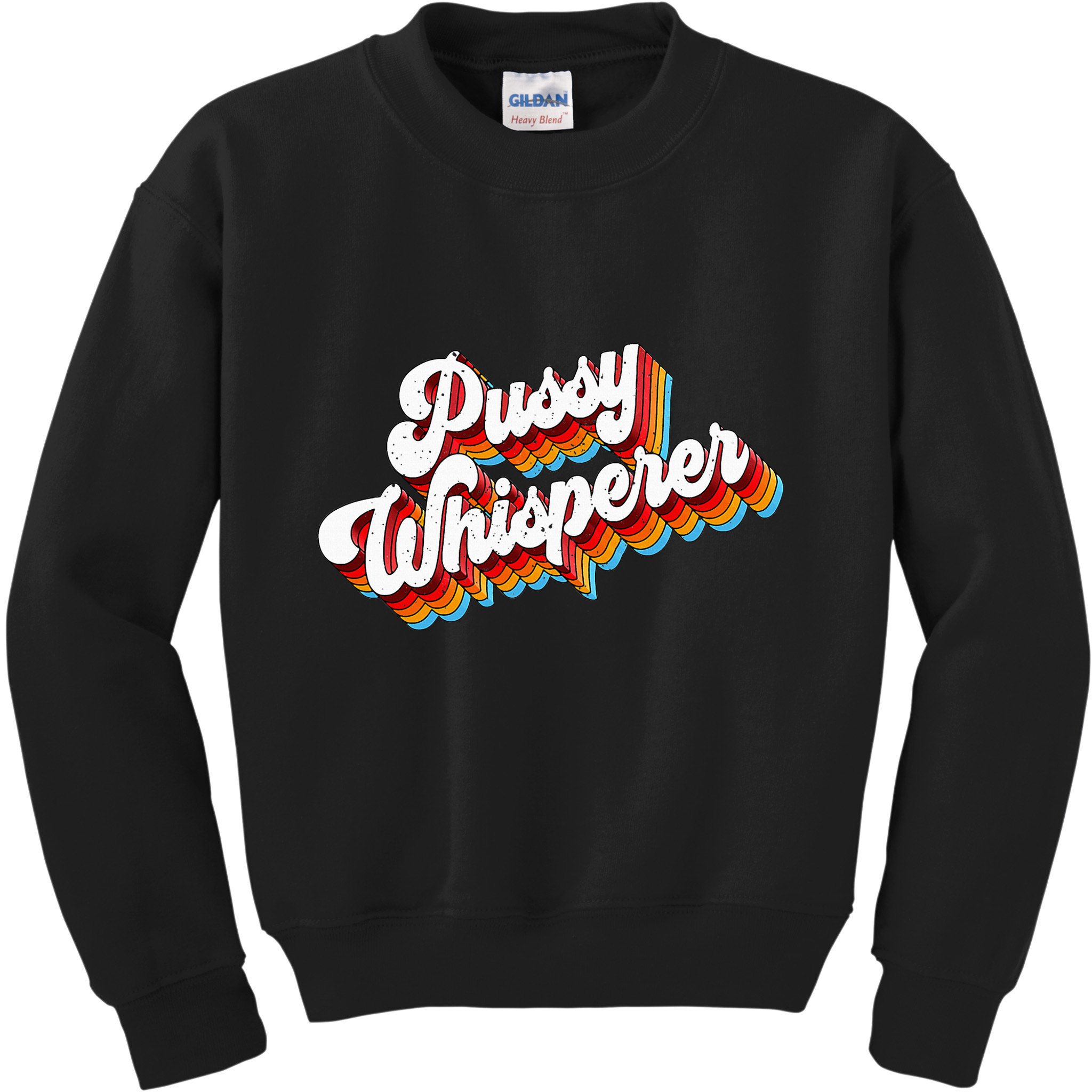Pussy Whisperer Adult Jokes Retro Kids Sweatshirt