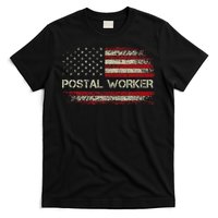 Postal Worker American Flag Us Postal Service T-Shirt