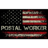 Postal Worker American Flag Us Postal Service Bumper Sticker