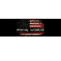 Postal Worker American Flag Us Postal Service Bumper Sticker