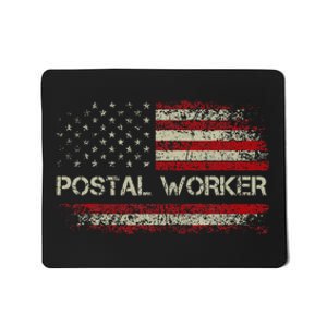 Postal Worker American Flag Us Postal Service Mousepad