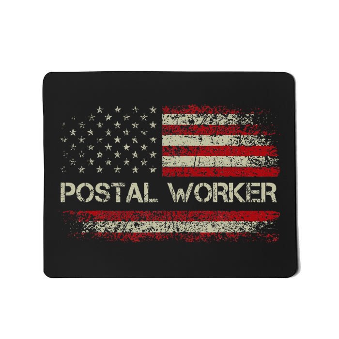 Postal Worker American Flag Us Postal Service Mousepad