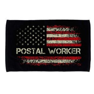 Postal Worker American Flag Us Postal Service Microfiber Hand Towel