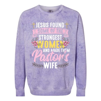 Pastor Wife Appreciation Church Christian Pastor Wife Premium Colorblast Crewneck Sweatshirt