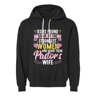 Pastor Wife Appreciation Church Christian Pastor Wife Premium Garment-Dyed Fleece Hoodie