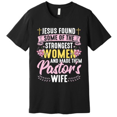 Pastor Wife Appreciation Church Christian Pastor Wife Premium Premium T-Shirt