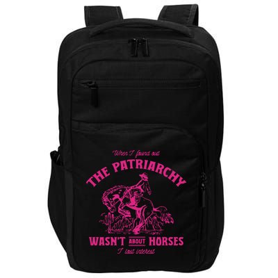 Patriarchy Wasnt About Horses I Lost Interest Ken Mojo Dojo Casa Hous Impact Tech Backpack