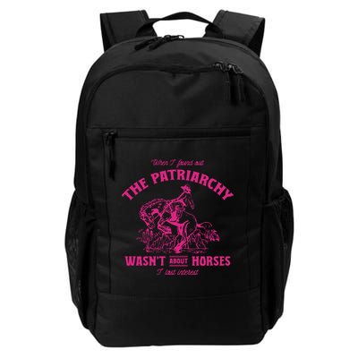 Patriarchy Wasnt About Horses I Lost Interest Ken Mojo Dojo Casa Hous Backpack