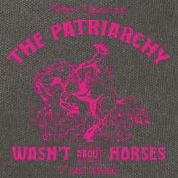 Patriarchy Wasnt About Horses I Lost Interest Ken Mojo Dojo Casa Hous Cotton Canvas Backpack