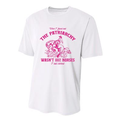Patriarchy Wasnt About Horses I Lost Interest Ken Mojo Dojo Casa Hous Youth Performance Sprint T-Shirt