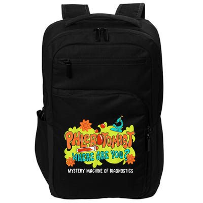 Phlebotomist Where Are You Mystery Machine Lab Week 2025 Impact Tech Backpack