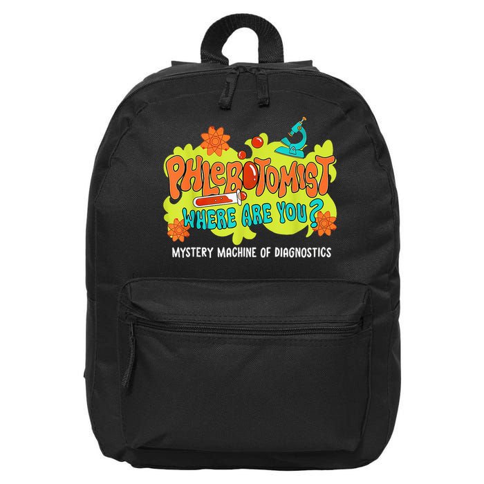Phlebotomist Where Are You Mystery Machine Lab Week 2025 16 in Basic Backpack
